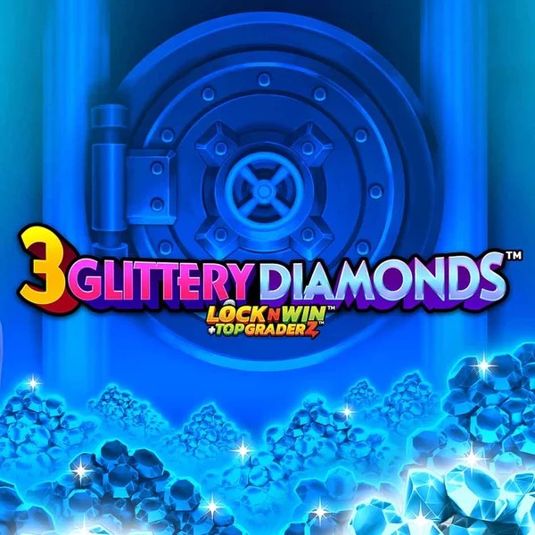 3 Glittery Diamonds logo by PearFiction Studios BalooBet Casino